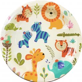 Jungle Animal Paper Plates - Party Supplies, Ideas, Accessories ...