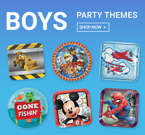 Partynet Party Supplies Ideas Accessories Decorations Games - boys party themes