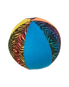 5" Inflatable Plush Neon Animal Print Balls