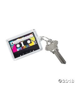 Awesome 80S Theme Picture Frame Keychains