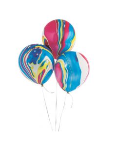 Colorful Marble 11" Latex Balloons