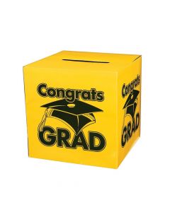 "Congrats Grad" Yellow Card Box