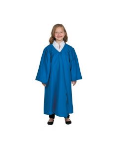 Kids' Blue Matte Elementary School Graduation Robe