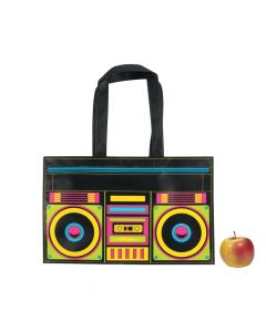 Laminated Large Boombox Tote Bags