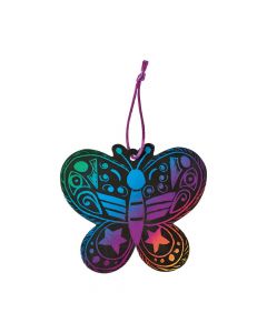 Magic Color Scratch Butterfly Ornaments