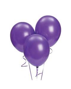 Purple Metallic 11" Latex Balloons